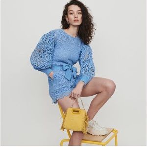 Maje Blue Romper NWT